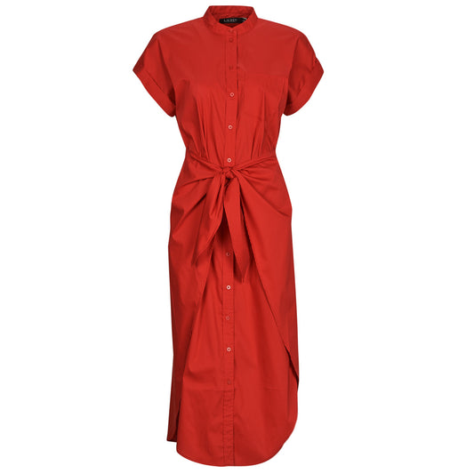 Abito lungo Donna Lauren Ralph Lauren CHONIE-SHORT SLEEVE-DAY DRESS Rosso