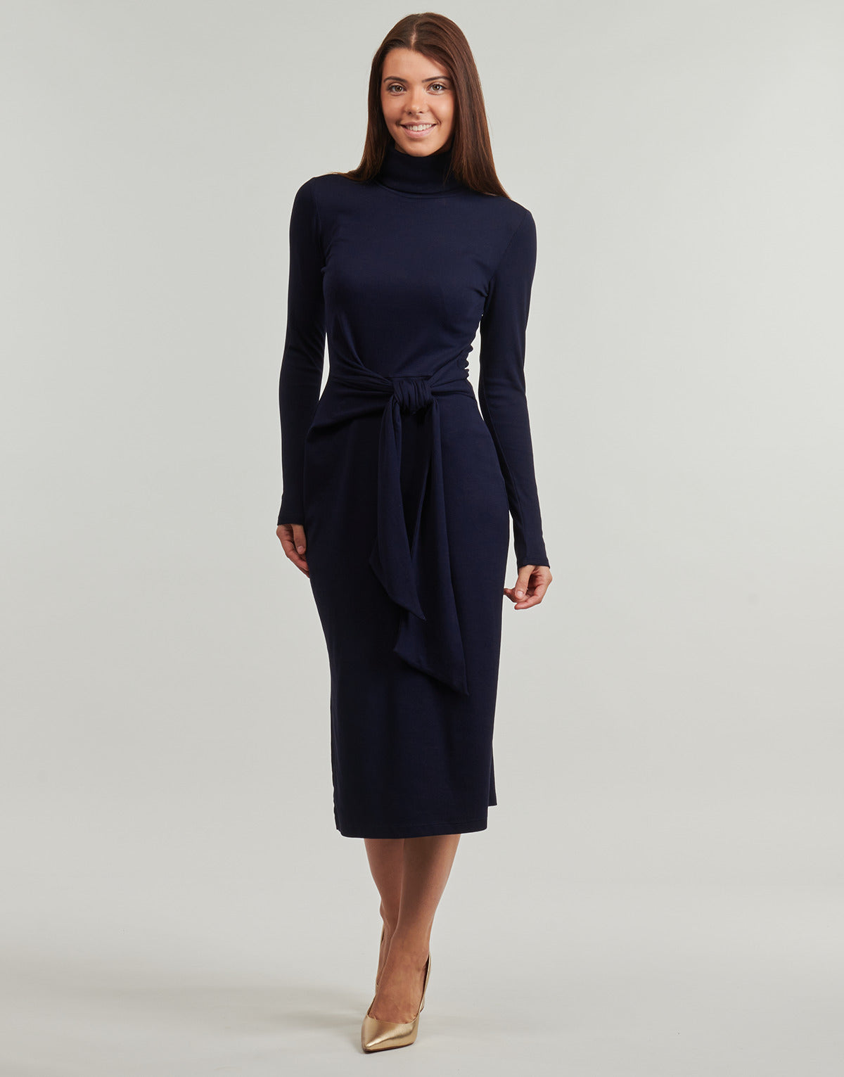 Abito lungo Donna Lauren Ralph Lauren  VAUREEN-LONG SLEEVE-DAY DRESS  Marine