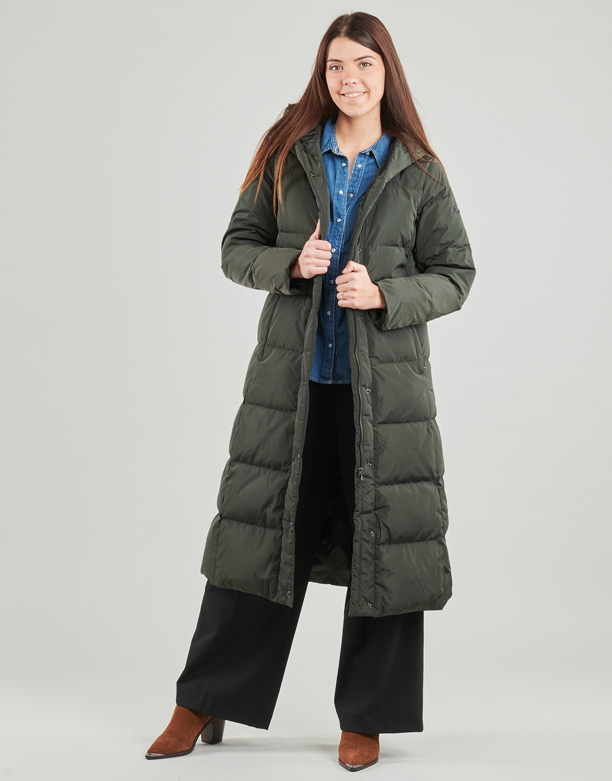 Piumino Donna Lauren Ralph Lauren  HD PF 44"-INSULATED-COAT  Kaki