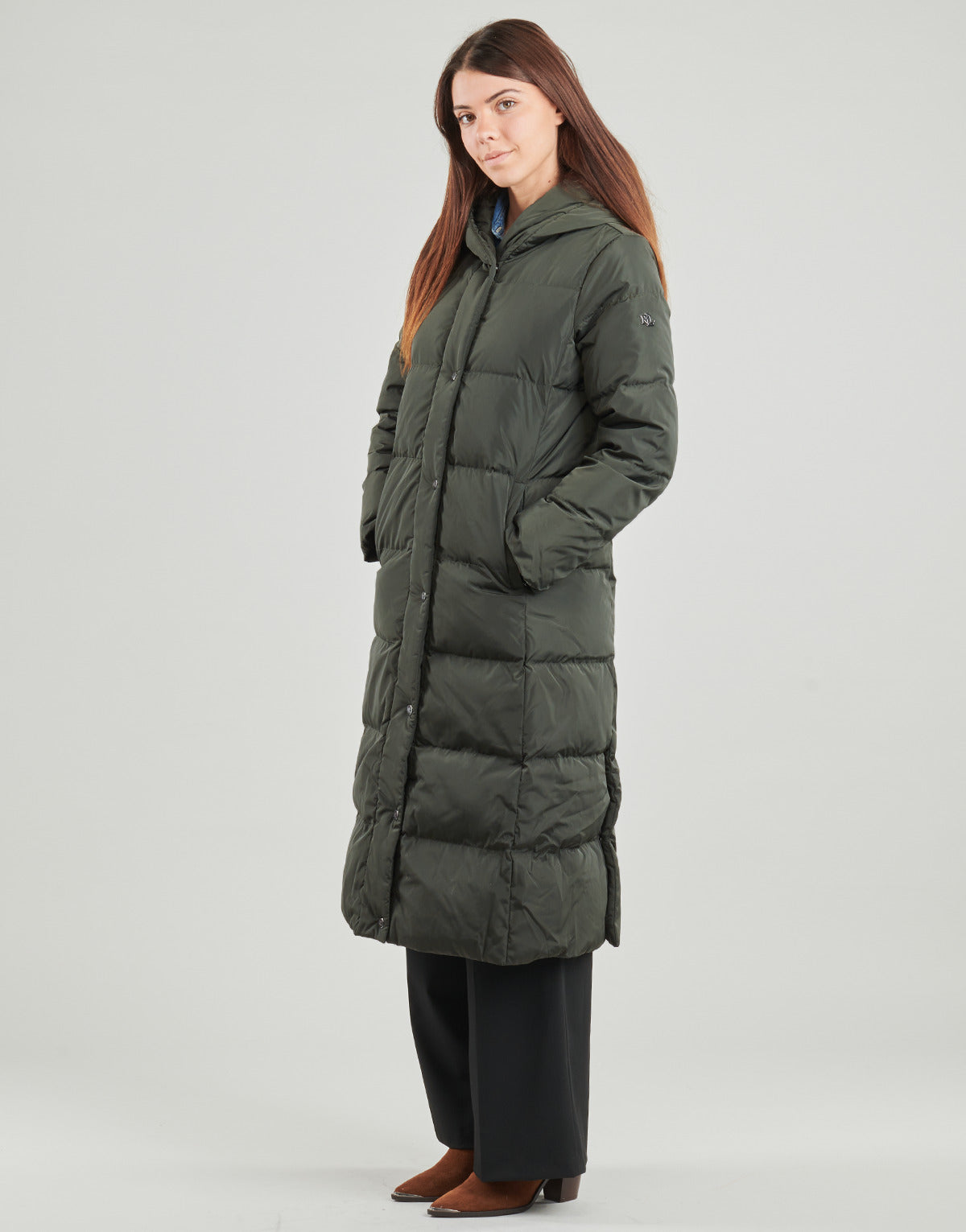 Piumino Donna Lauren Ralph Lauren  HD PF 44"-INSULATED-COAT  Kaki