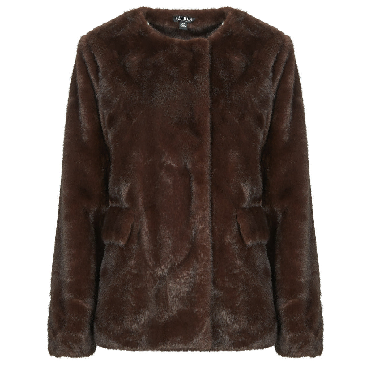 Mantella Donna Lauren Ralph Lauren  FX MNK CLSS-LINED-COAT  Marrone