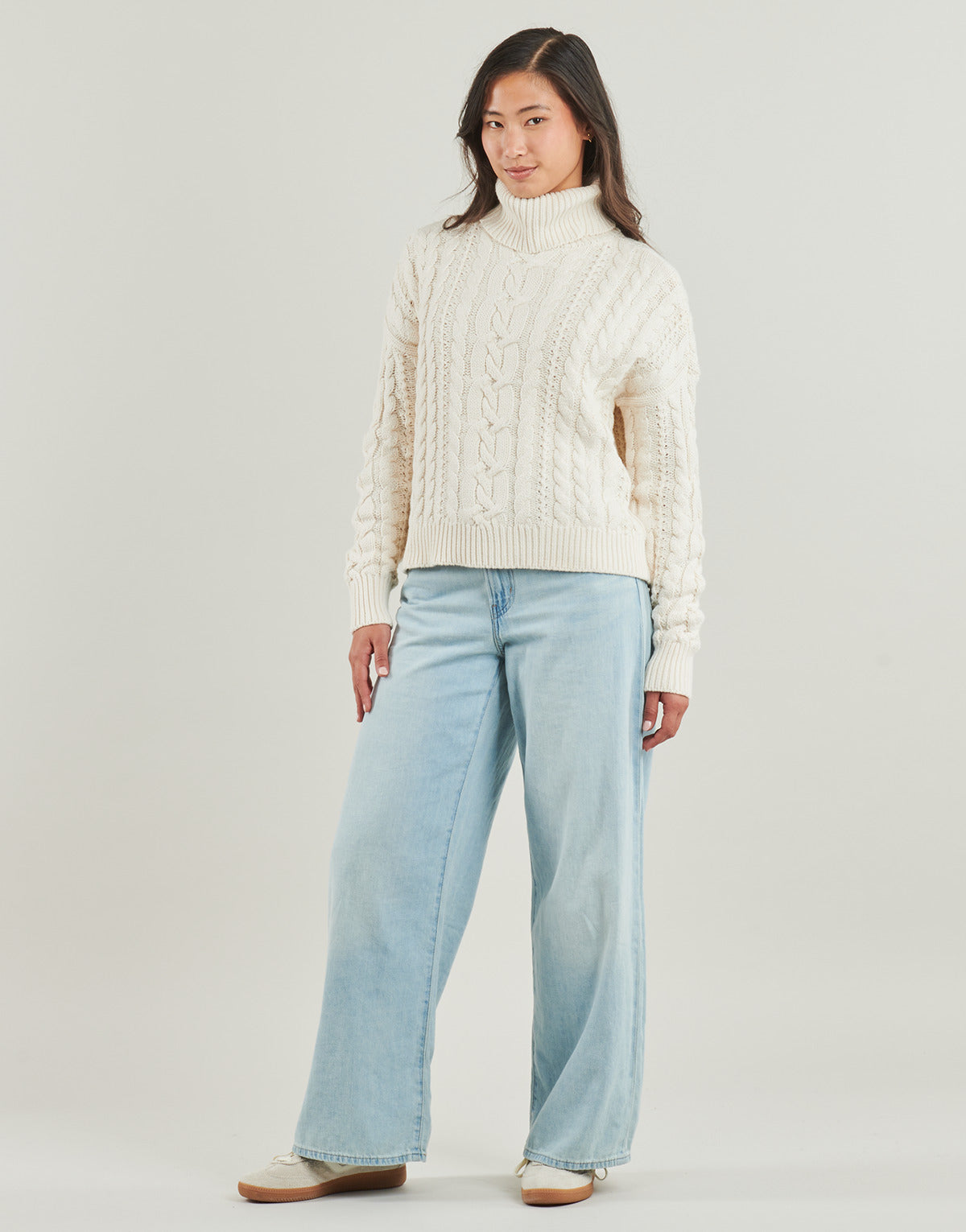 Maglione Donna Lauren Ralph Lauren  FURQAN-LONG SLEEVE-PULLOVER  Beige