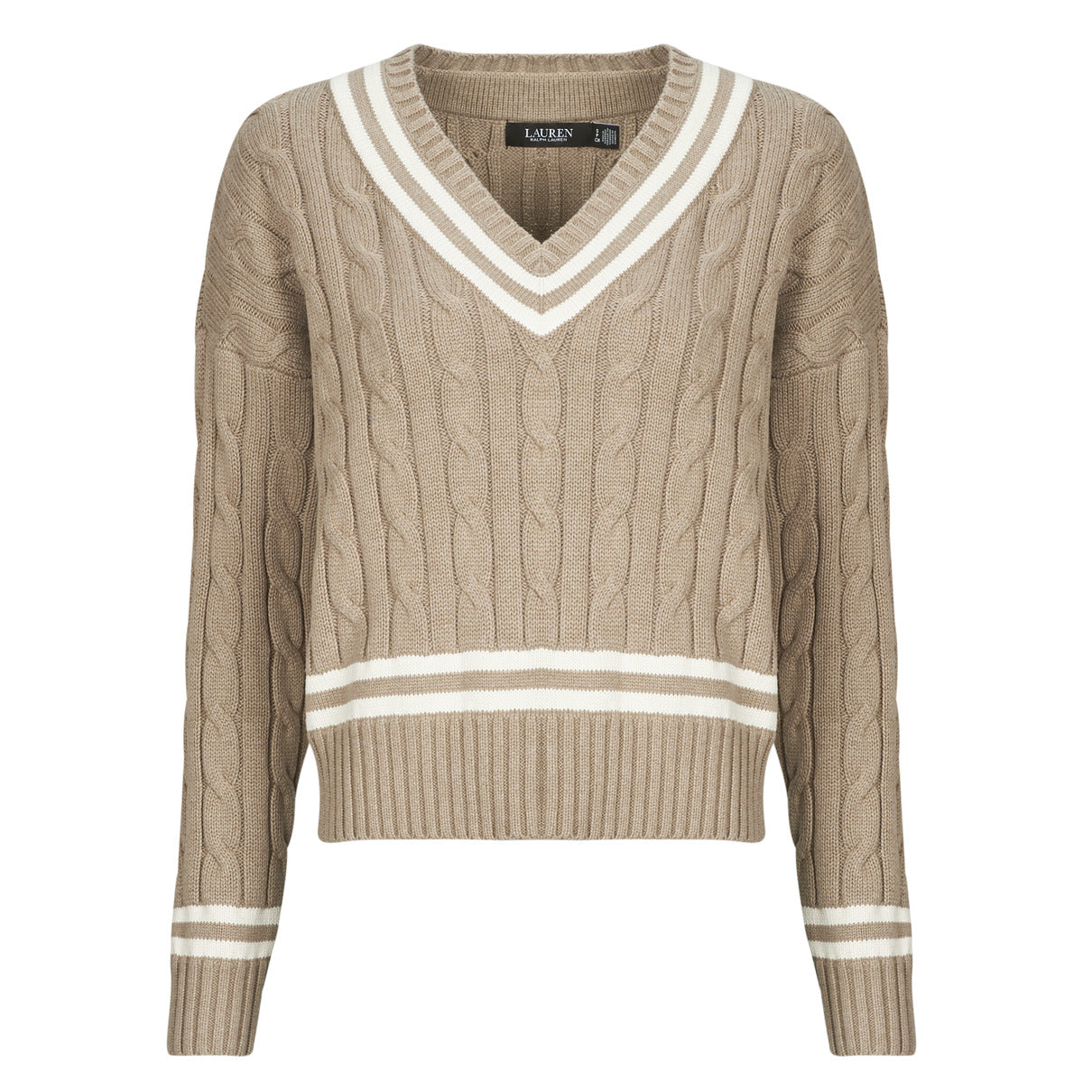 Maglione Donna Lauren Ralph Lauren  TEDURPH-LONG SLEEVE-PULLOVER  Beige