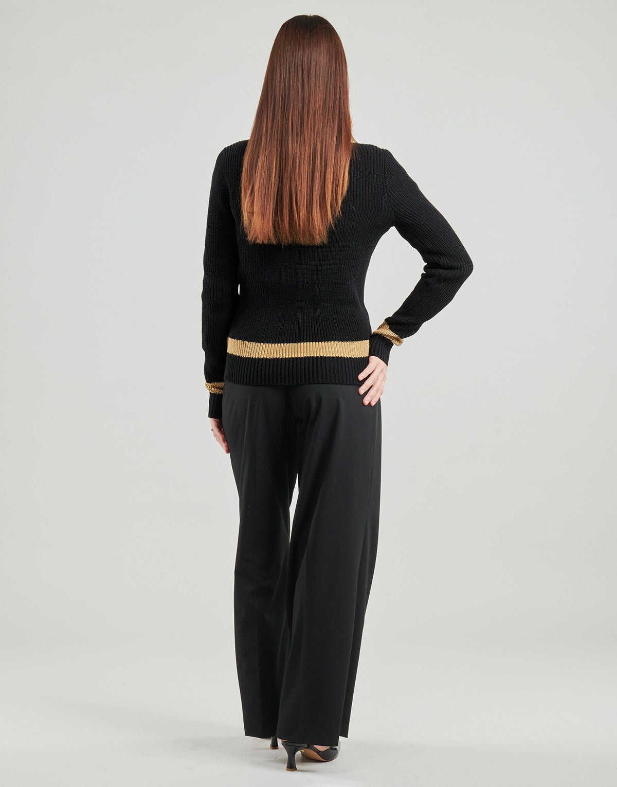 Maglione Donna Lauren Ralph Lauren  MEREN-LONG SLEEVE-PULLOVER  Nero