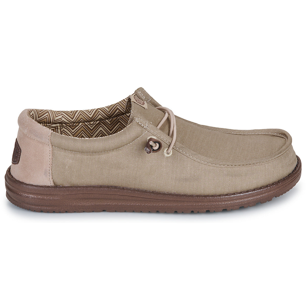 Scarpe Uomo HEYDUDE  WALLY STRETCH CANVAS BLOCK  Beige