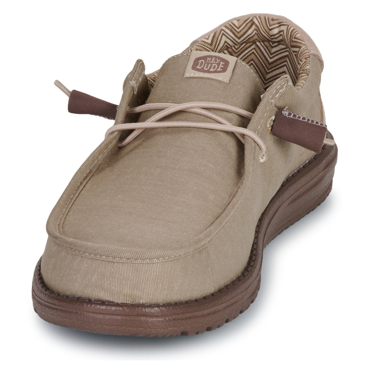 Scarpe Uomo HEYDUDE  WALLY STRETCH CANVAS BLOCK  Beige