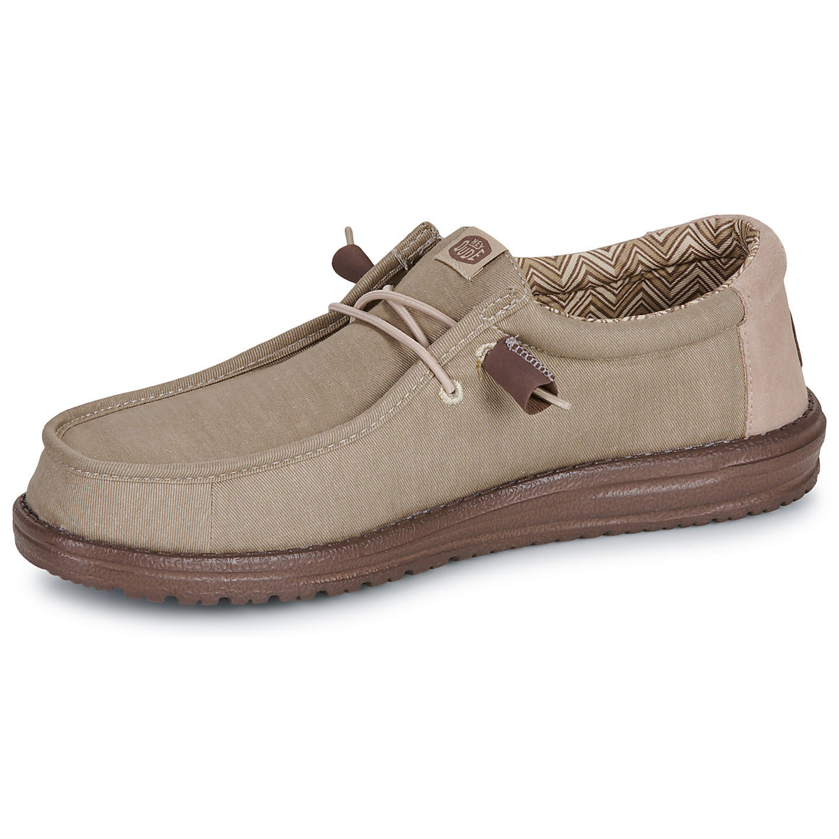 Scarpe Uomo HEYDUDE  WALLY STRETCH CANVAS BLOCK  Beige