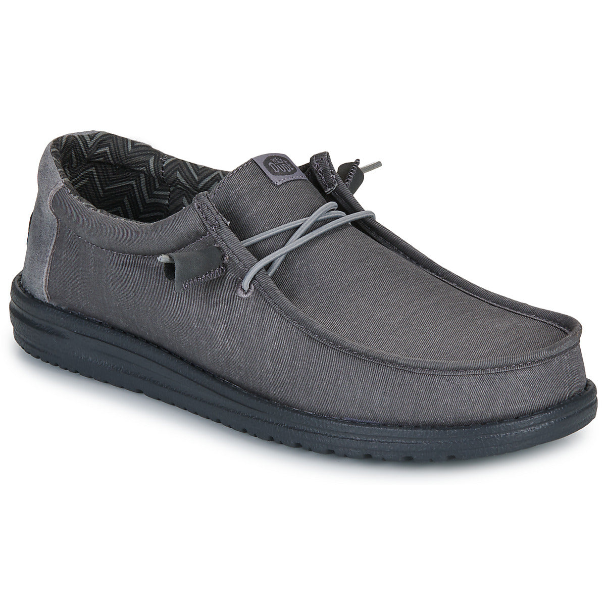 Scarpe Uomo HEYDUDE  WALLY STRETCH CANVAS BLOCK  Grigio