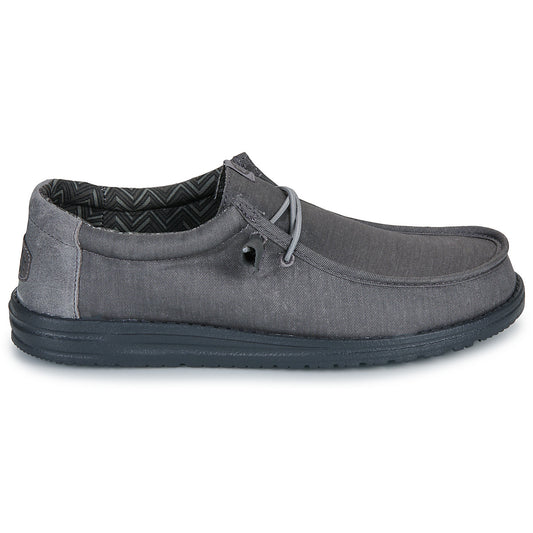 Scarpe Uomo HEYDUDE  WALLY STRETCH CANVAS BLOCK  Grigio