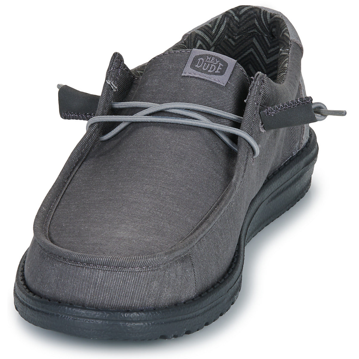 Scarpe Uomo HEYDUDE  WALLY STRETCH CANVAS BLOCK  Grigio