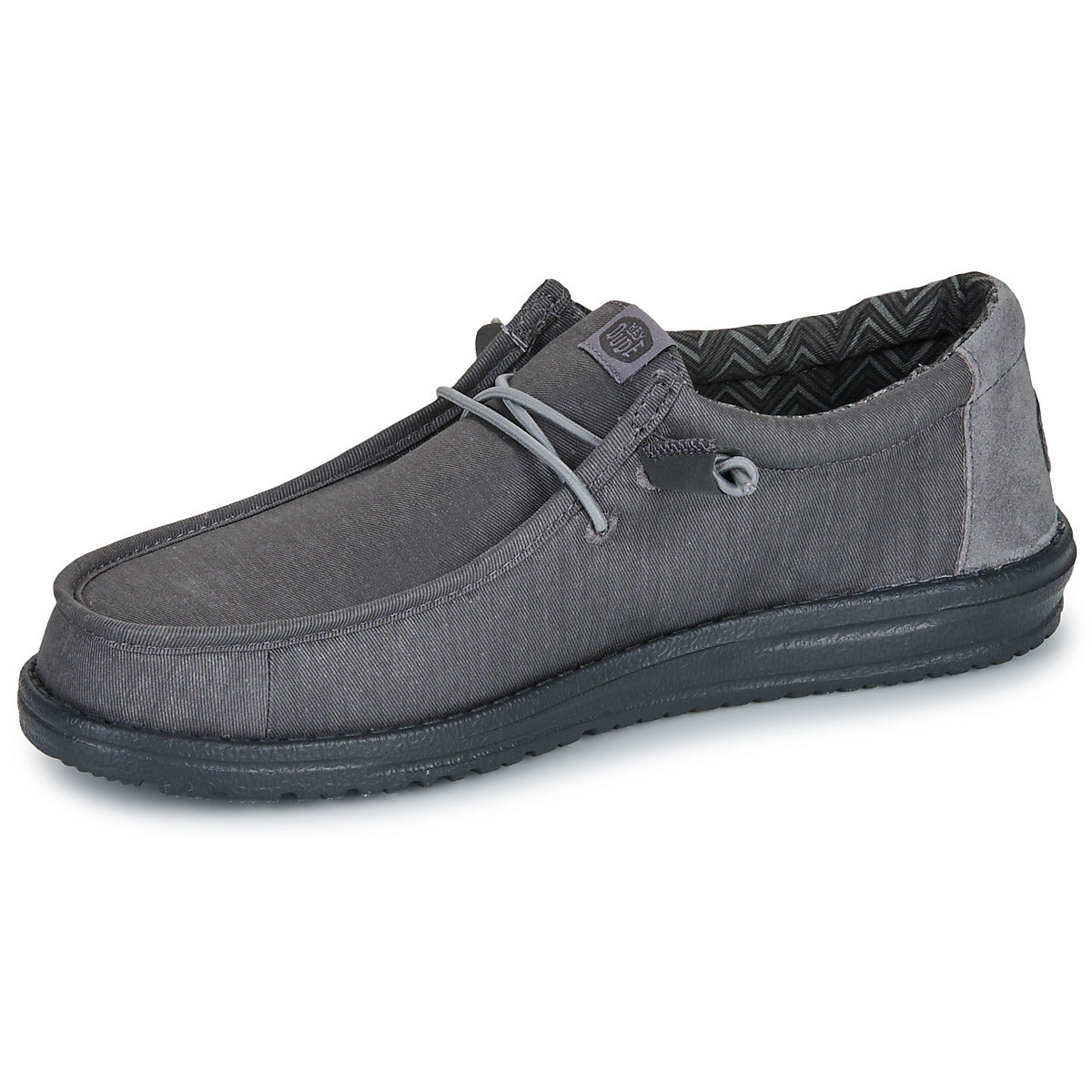 Scarpe Uomo HEYDUDE  WALLY STRETCH CANVAS BLOCK  Grigio