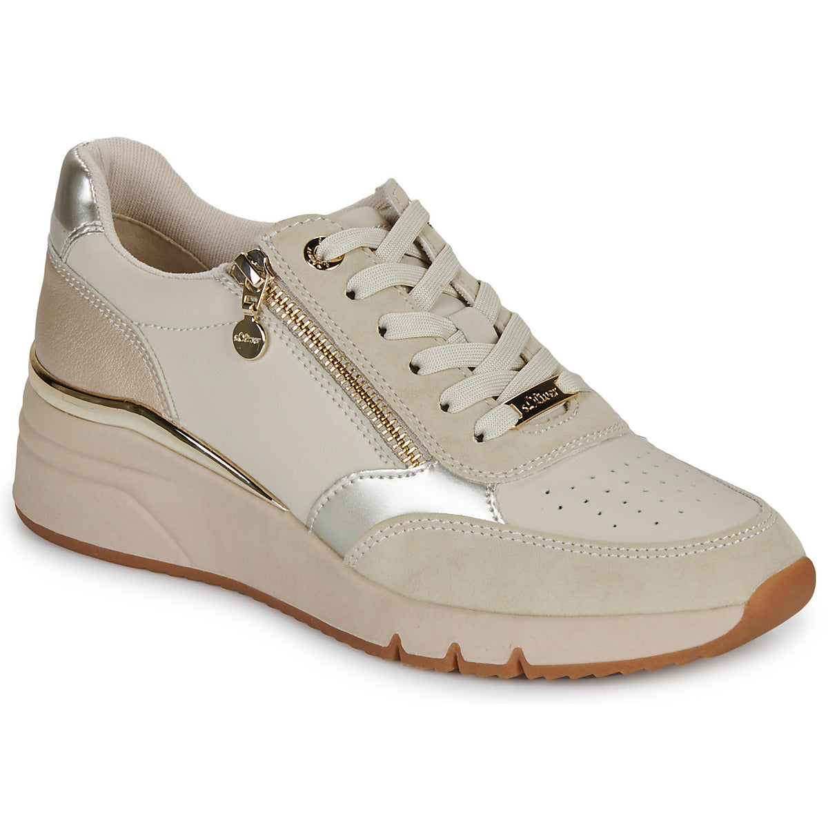 Sneakers basse Donna S.Oliver  5-23608-42-41A  Beige