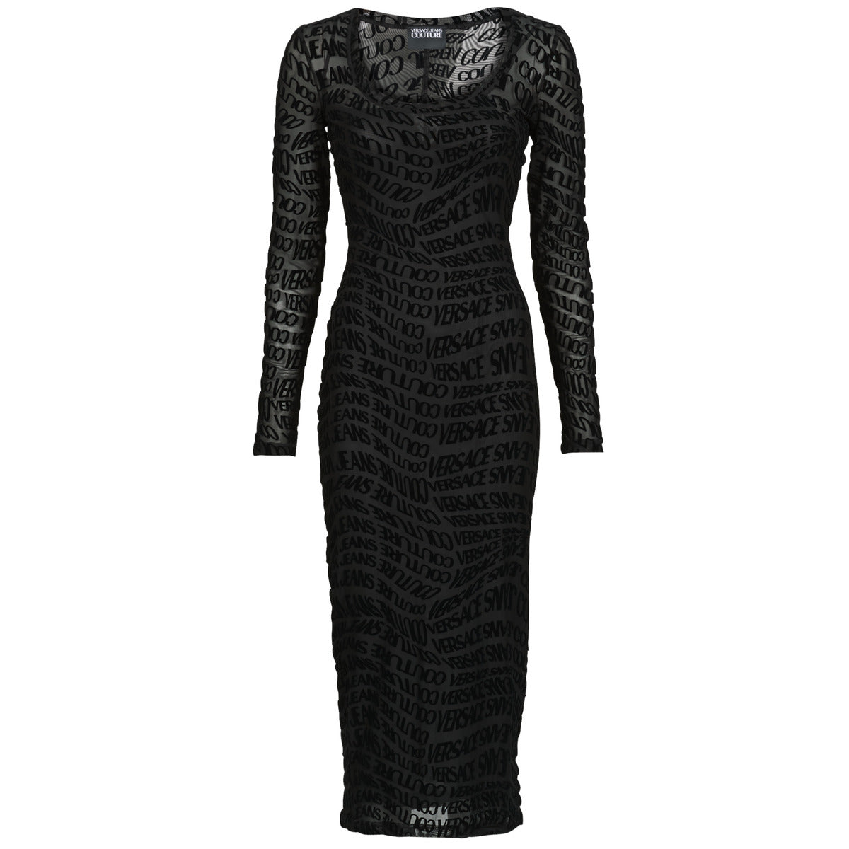 Abito lungo Donna Versace Jeans Couture 79HAO920 Nero