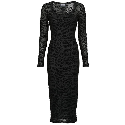 Abito lungo Donna Versace Jeans Couture 79HAO920 Nero