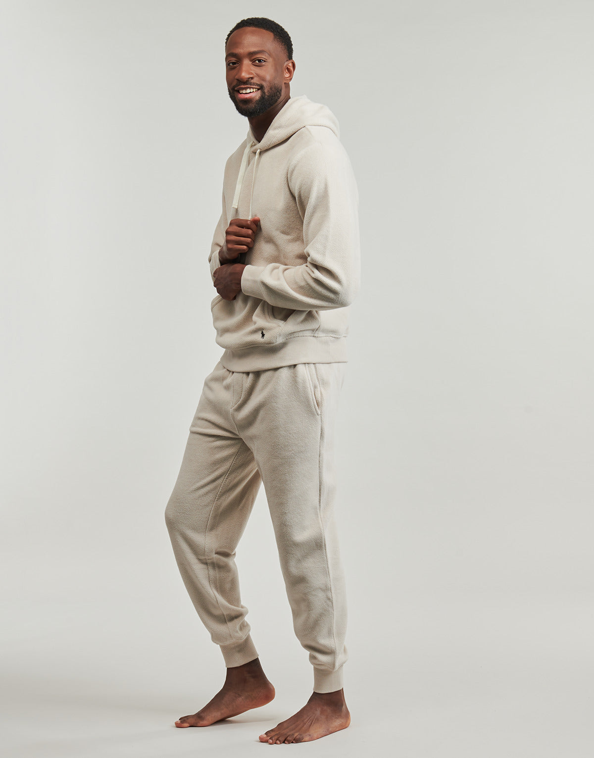 Felpa Uomo Polo Ralph Lauren  L/S HOODIE-SLEEP-TOP  Beige