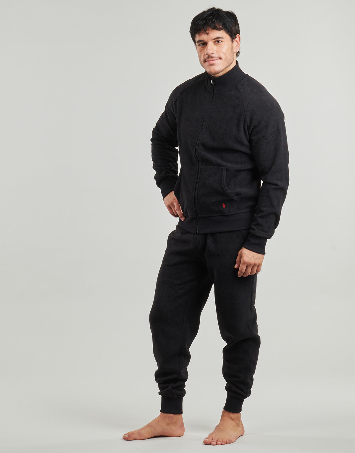 Felpa Uomo Polo Ralph Lauren  L/S MOCK-SLEEP-TOP  Nero