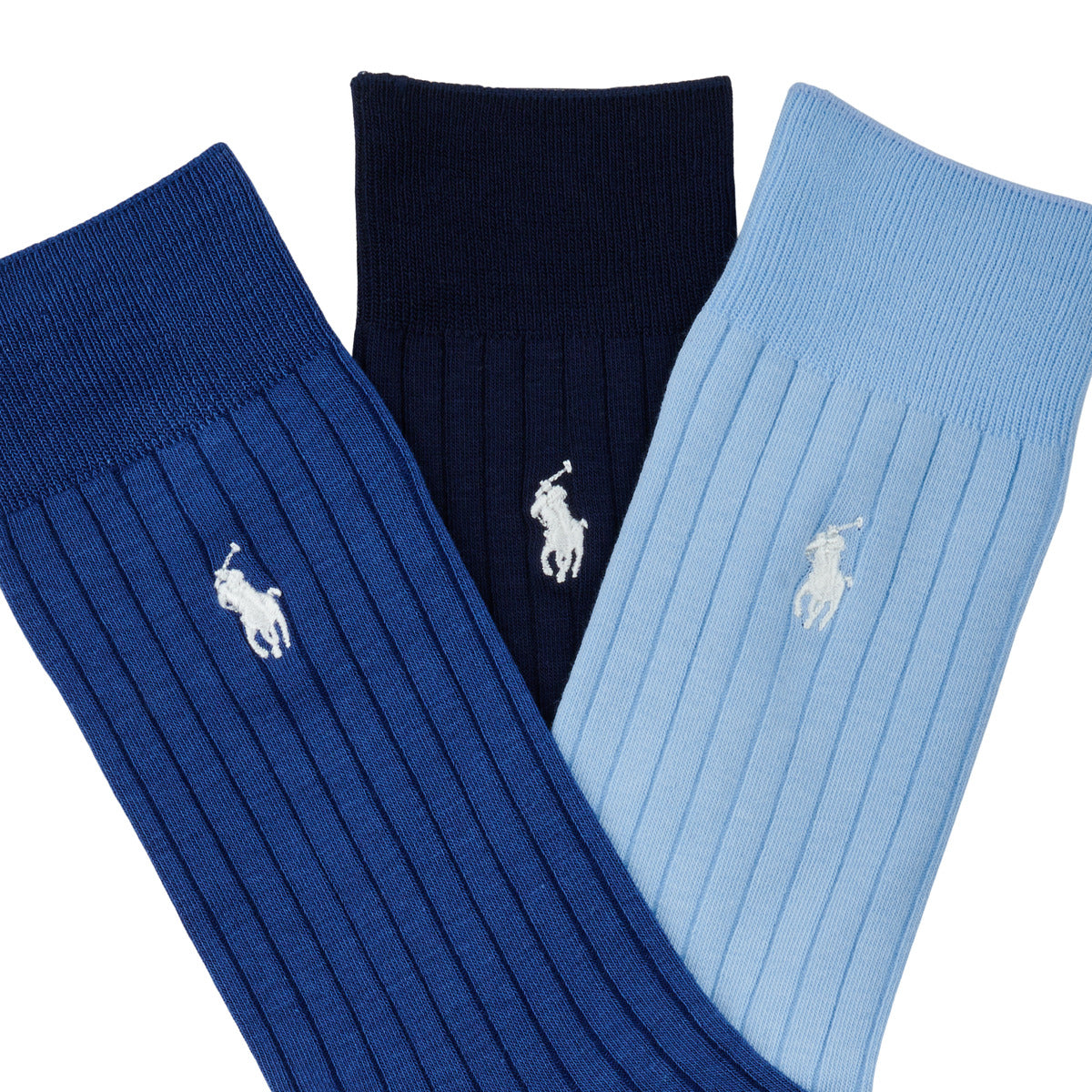 Calzini Uomo Polo Ralph Lauren  EGYPTIAN -CREW SOCK-3 PACK  Blu