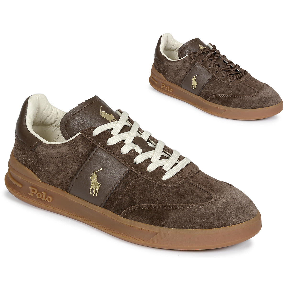 Sneakers Uomo Polo Ralph Lauren  HERITAGE AERA PP  Marrone