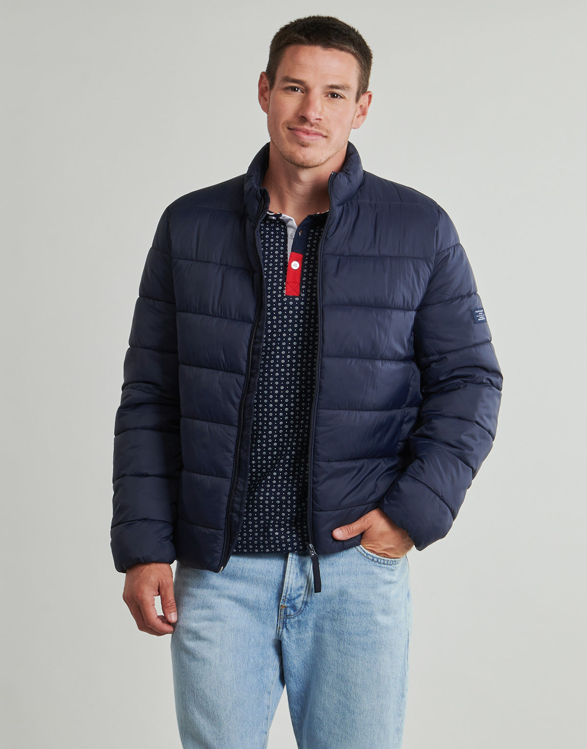 Piumino Uomo Pepe jeans  PUFFER JACKET  Blu