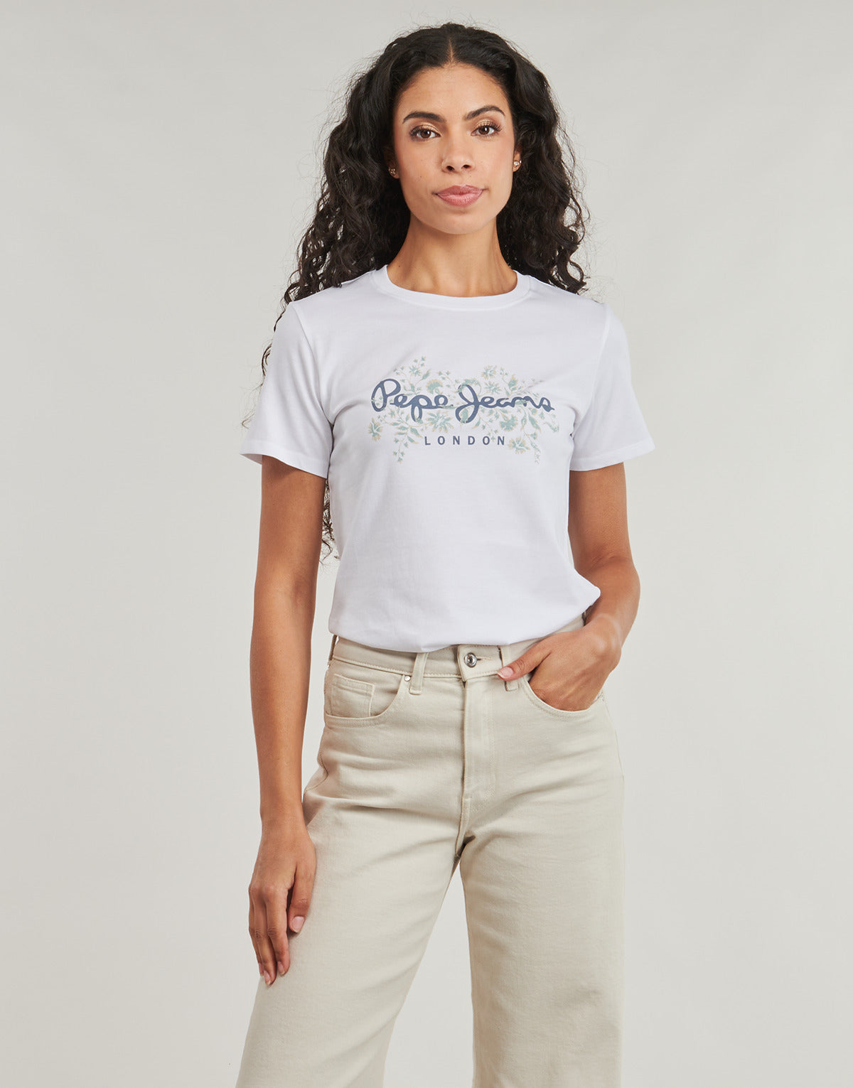 T-shirt Donna Pepe jeans BERO Bianco