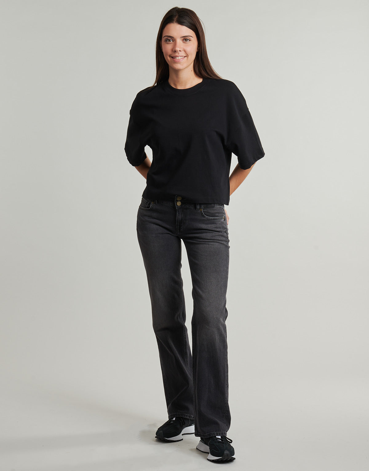 Jeans Donna Pepe jeans  STRAIGHT JEANS LW VENUS  Grigio