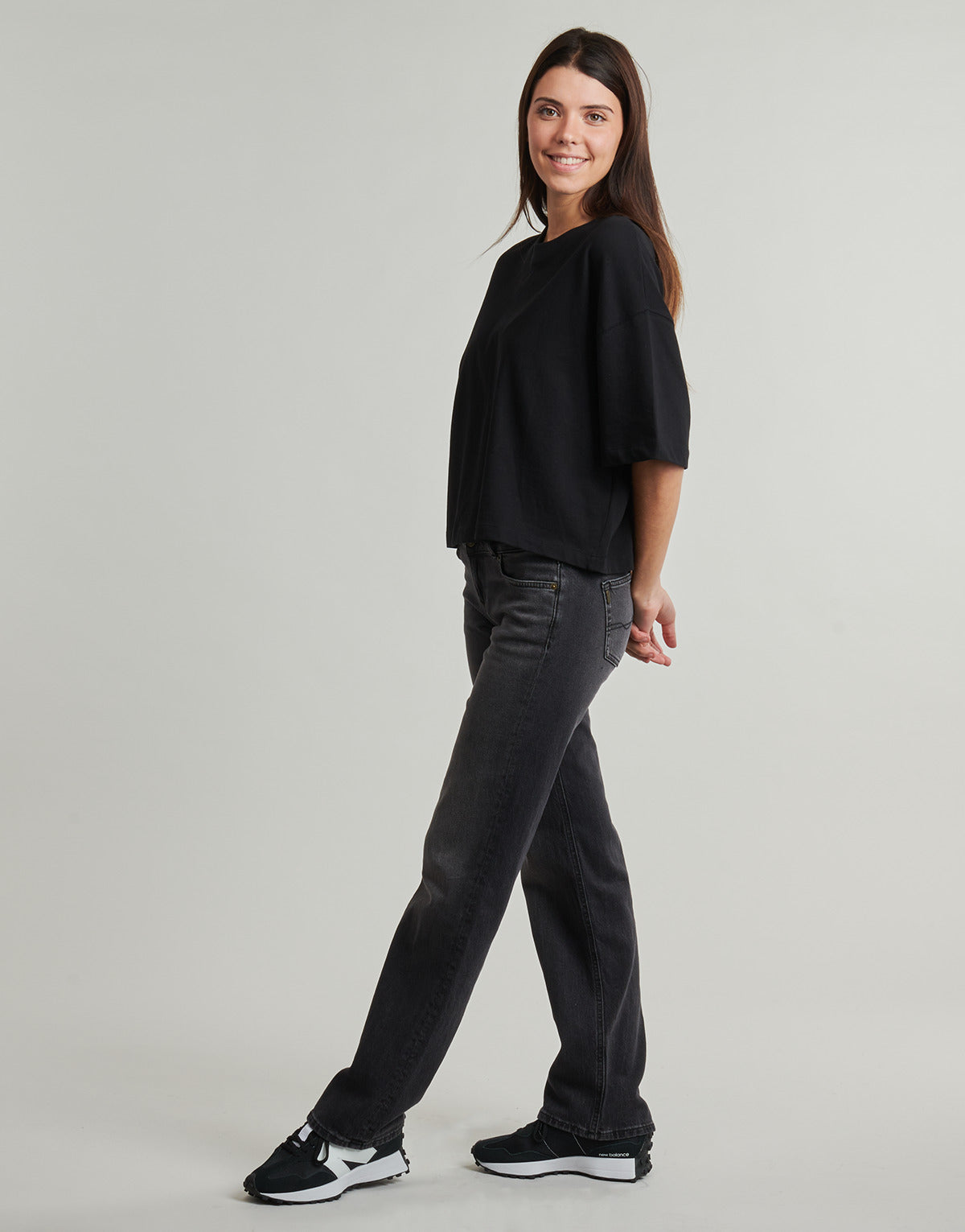 Jeans Donna Pepe jeans  STRAIGHT JEANS LW VENUS  Grigio