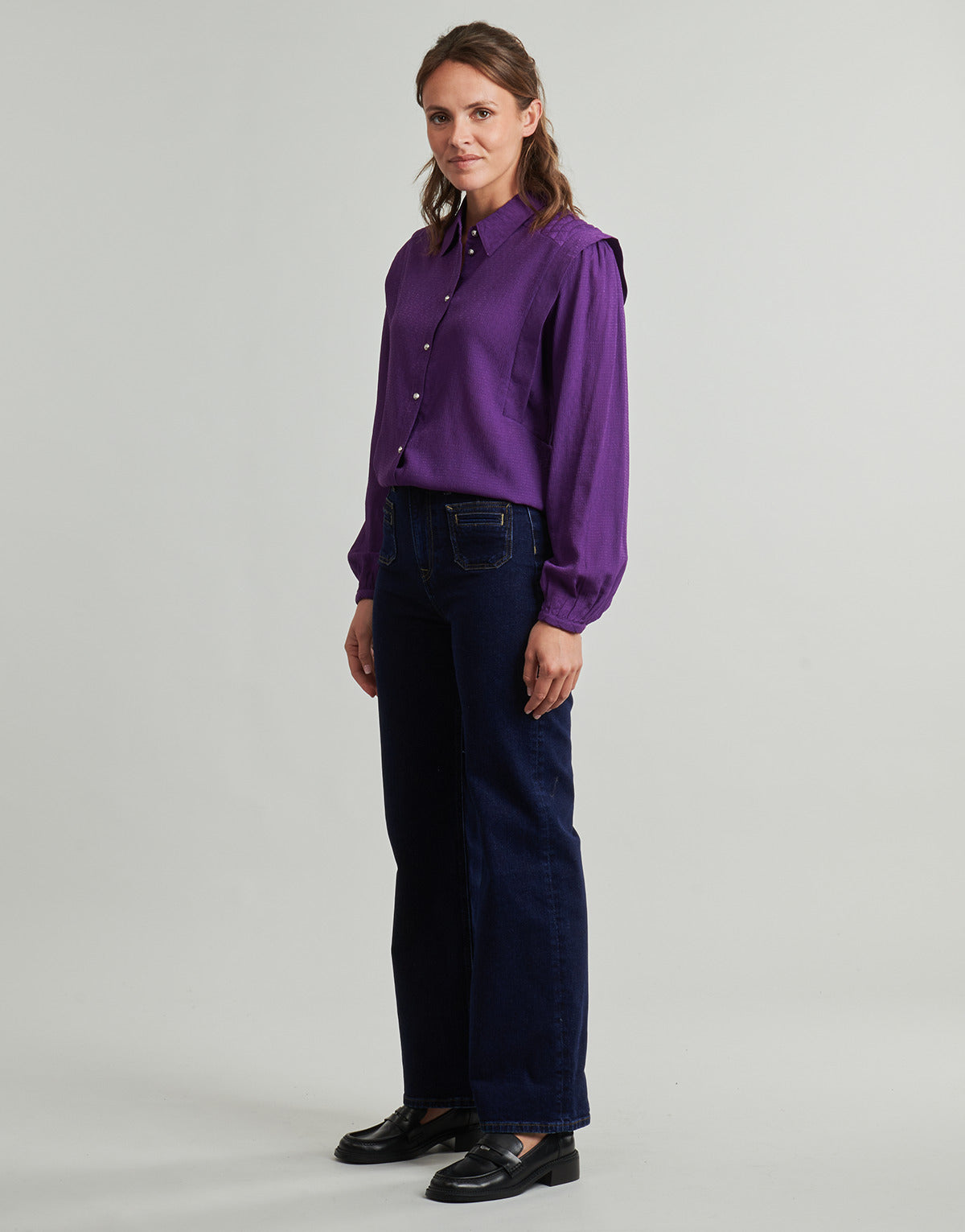 Jeans Flare Donna Pepe jeans  STRAIGHT UHW LEXA RINSE  Marine