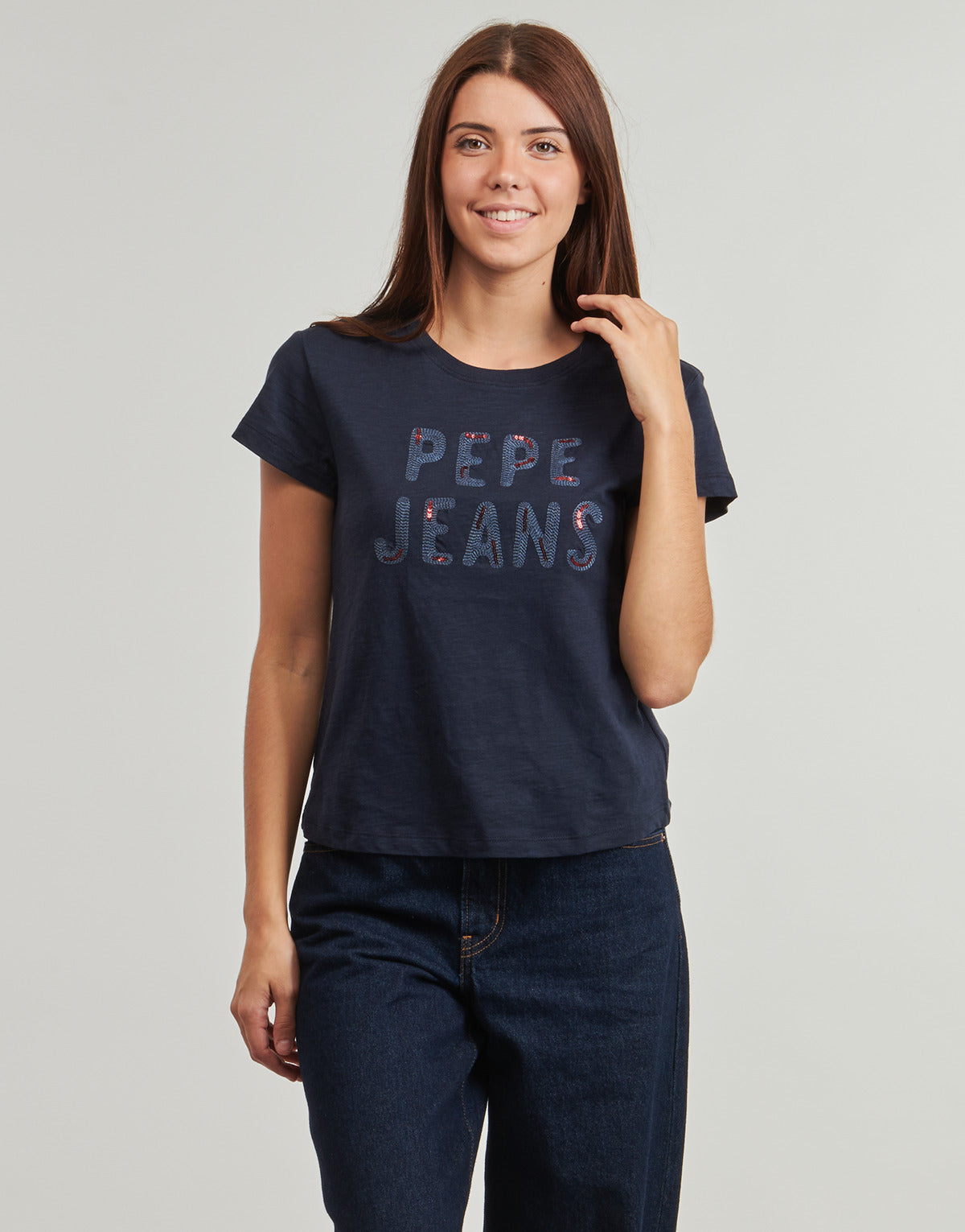 T-shirt Donna Pepe jeans  BADI  Marine