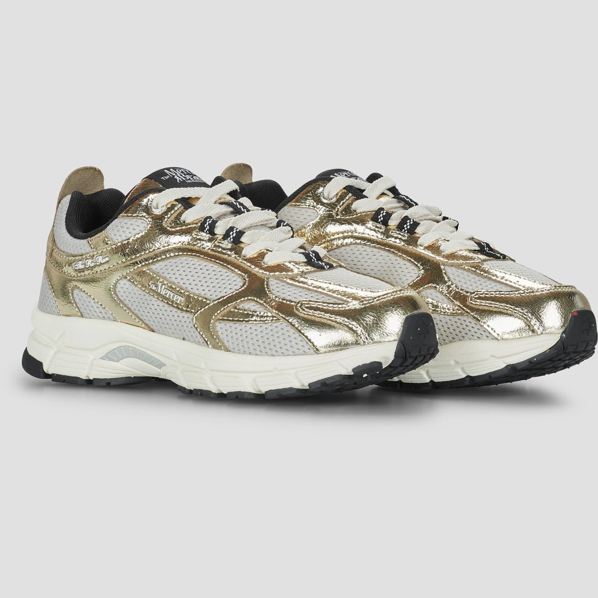 Sneakers basse Donna Mercer Amsterdam  The Re-Run Cracked  Oro