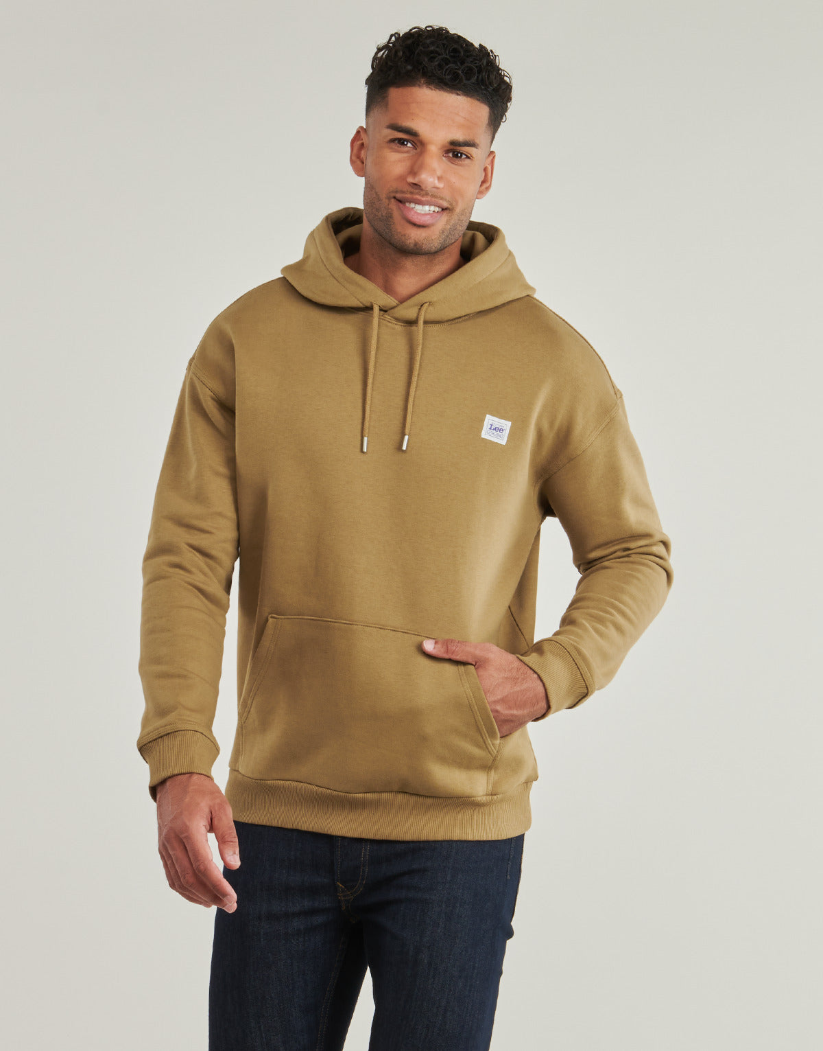 Felpa Uomo Lee WW HOODIE Marrone