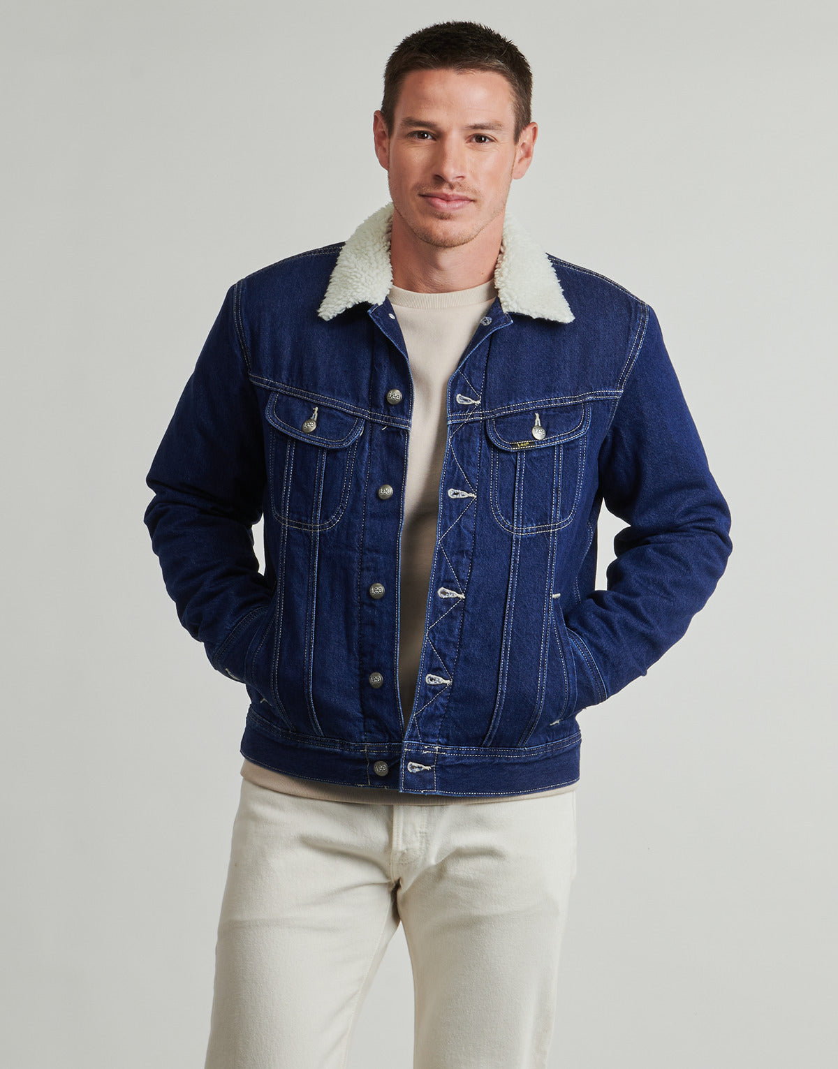 Giacca Uomo Lee  SHERPA JACKET  Blu