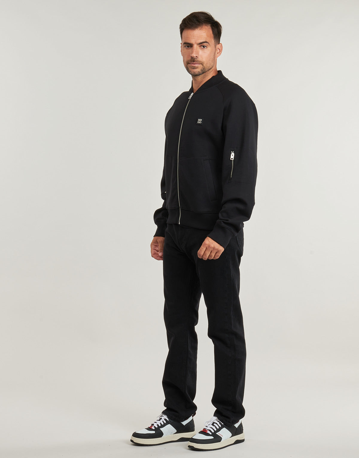 Giubbotto Uomo HUGO Dargenzip Nero