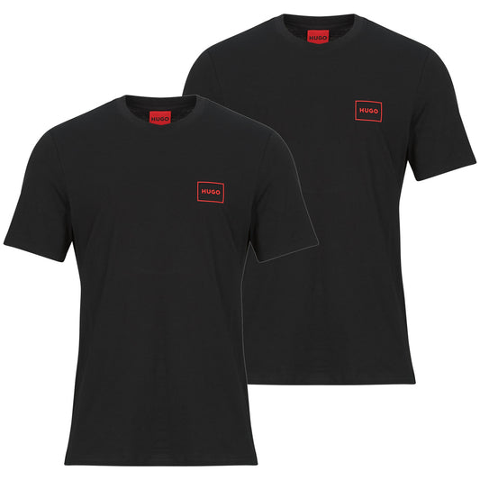 T-shirt Uomo HUGO  Dugopak PACK 2  Nero