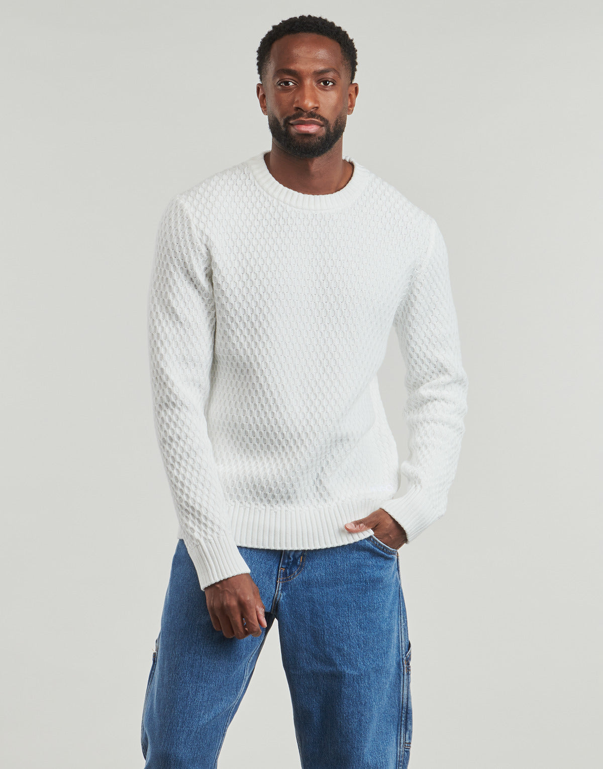 Maglione Uomo HUGO  Syer  Bianco