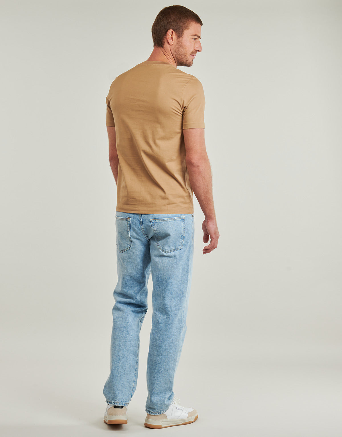 T-shirt Uomo BOSS  H-Thompson 655  Beige