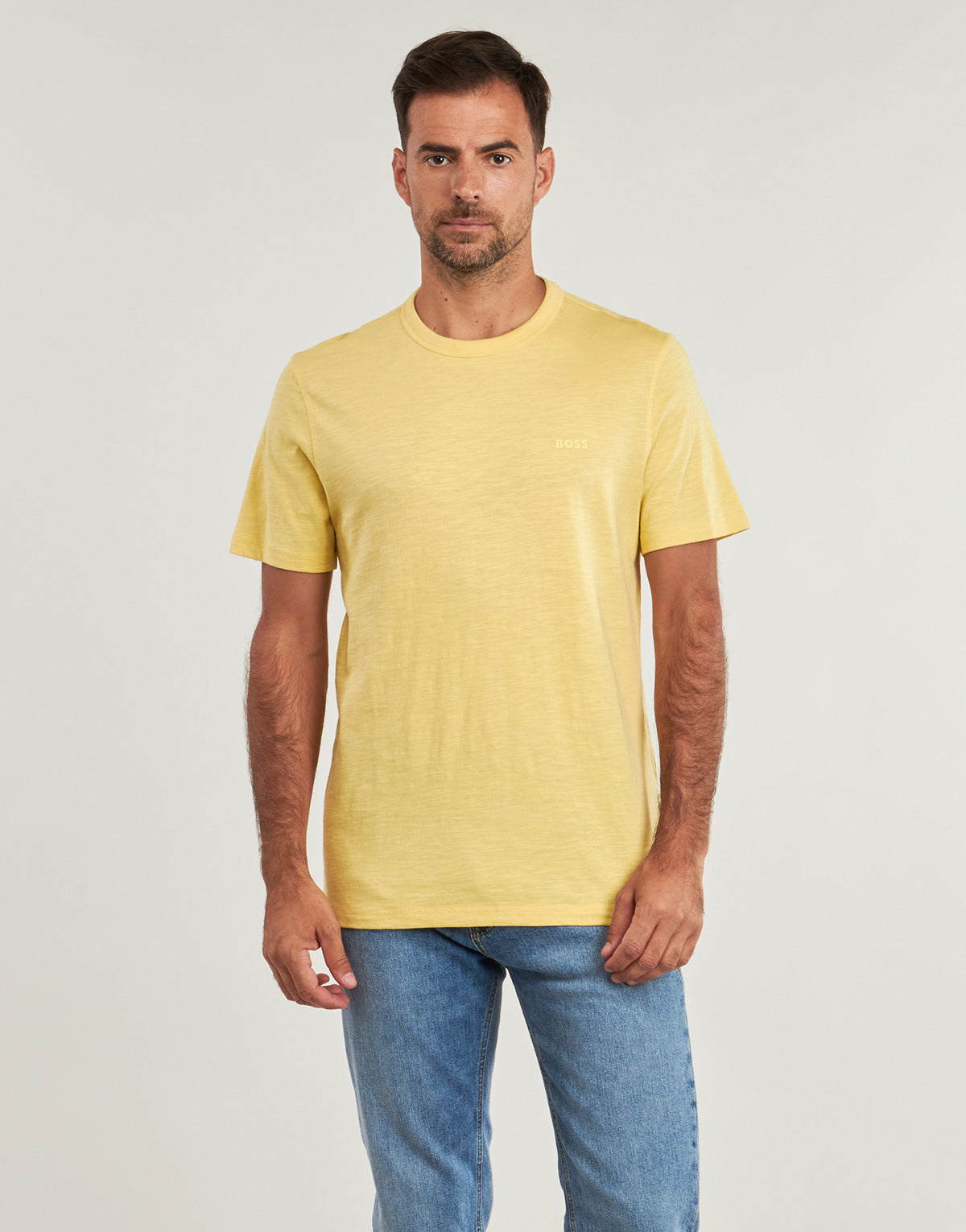 T-shirt Uomo BOSS Tegood Giallo