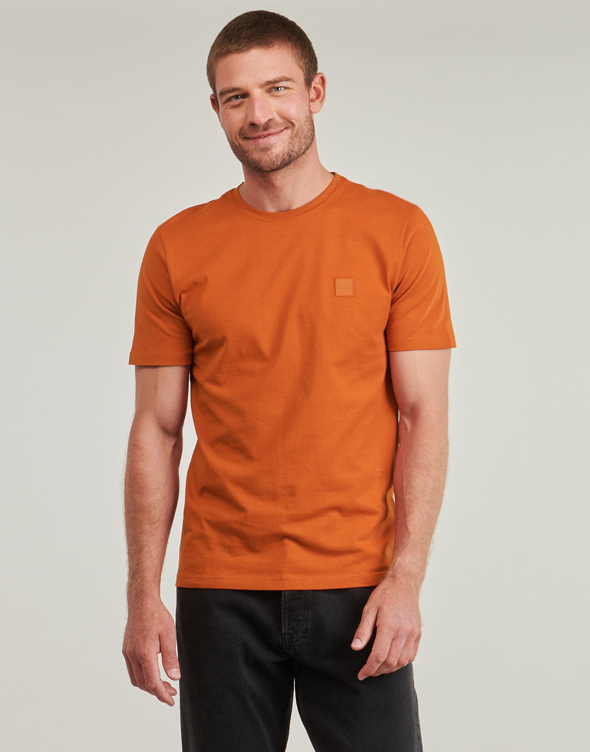 T-shirt Uomo BOSS Tales Arancio