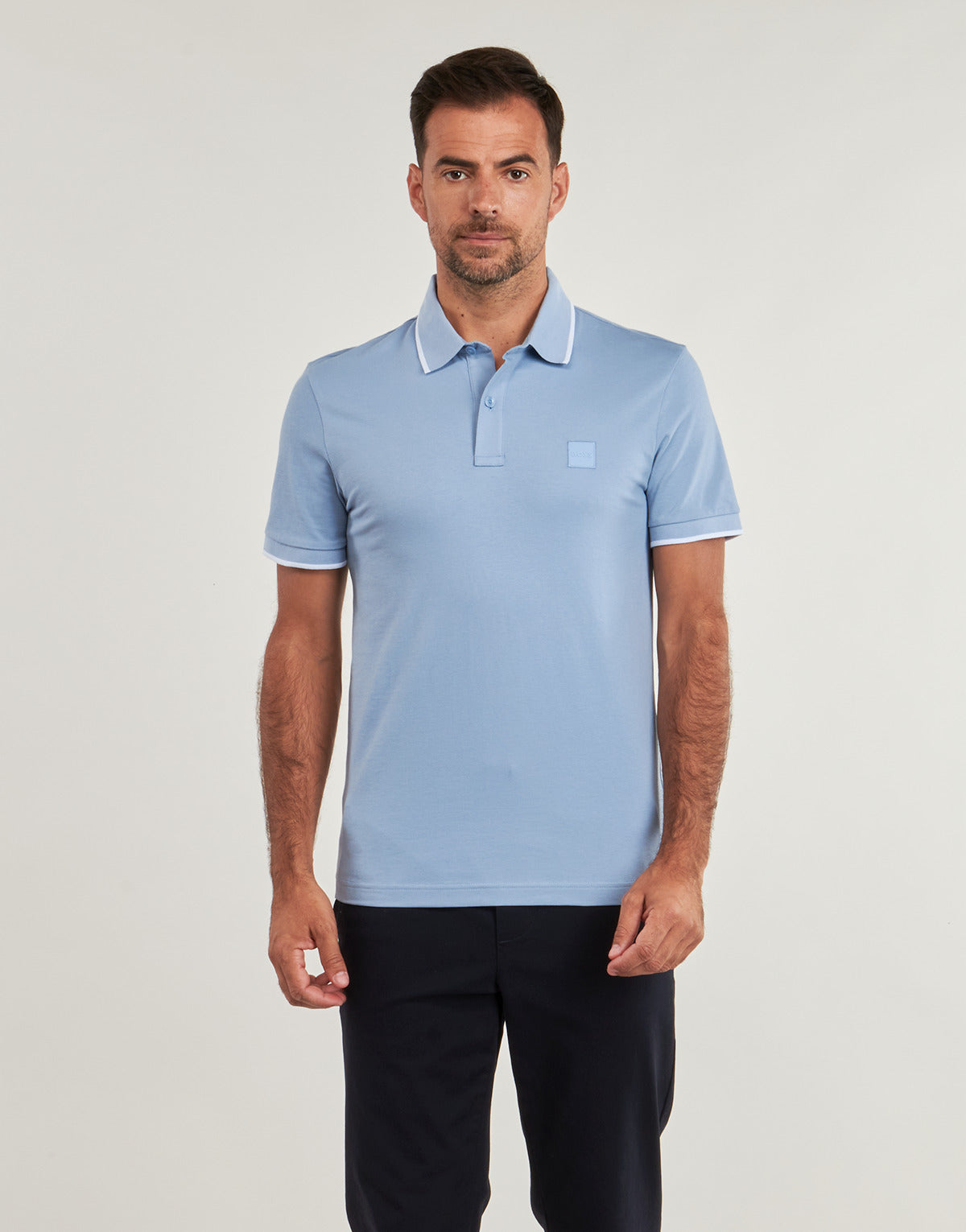 Polo Uomo BOSS Passertip Blu