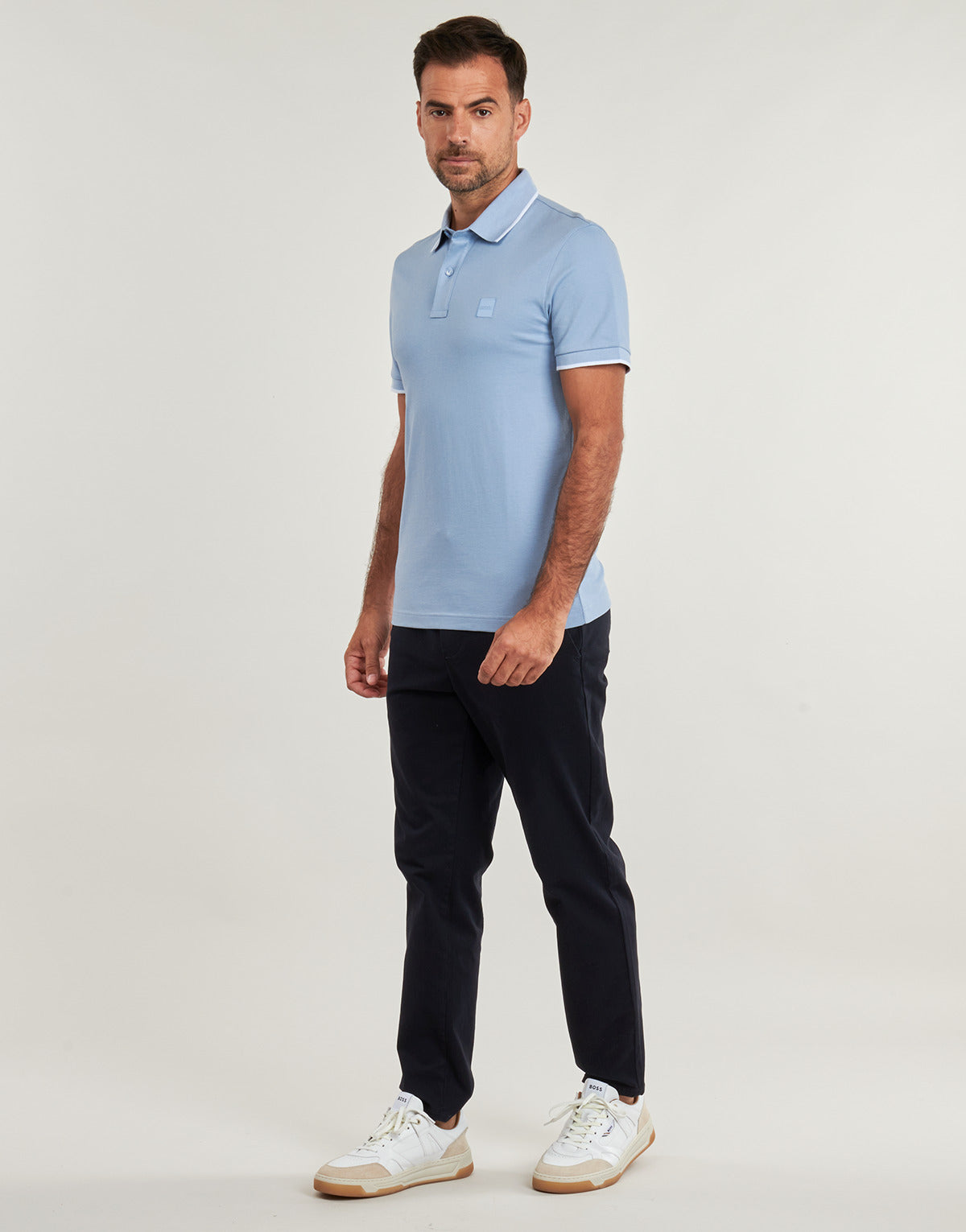 Polo Uomo BOSS Passertip Blu