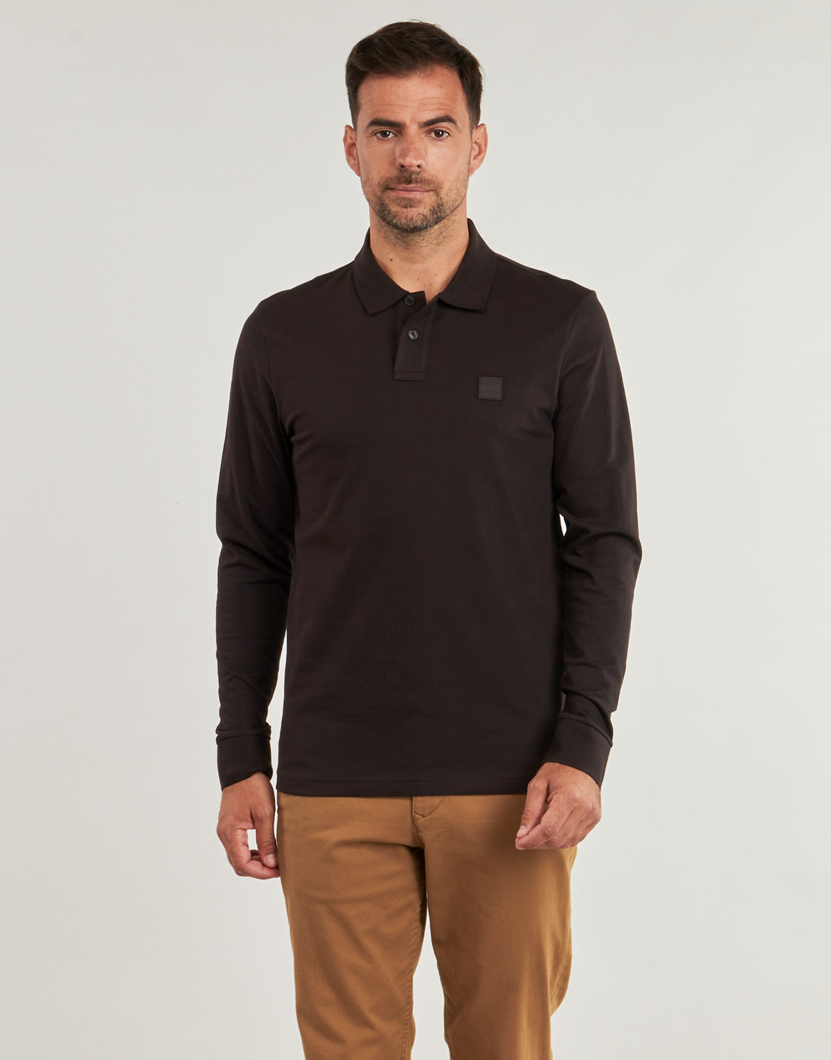 Polo maniche lunghe Uomo BOSS Passerby Marrone