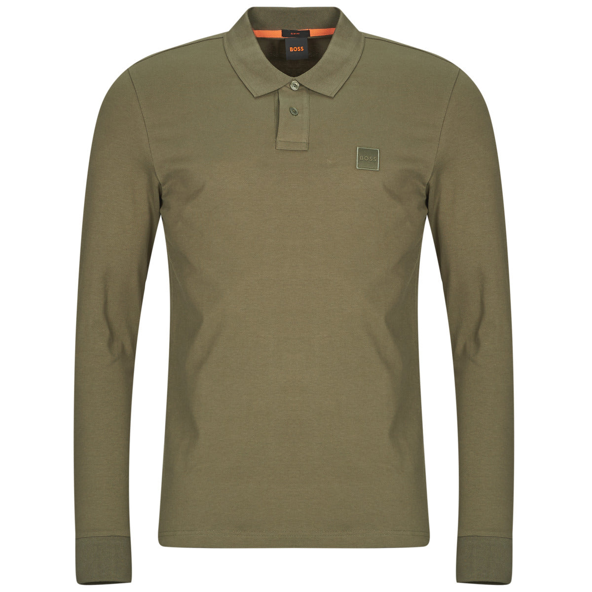 Polo maniche lunghe Uomo BOSS Passerby Kaki