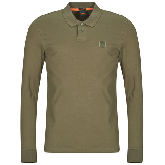 Polo maniche lunghe Uomo BOSS Passerby Kaki