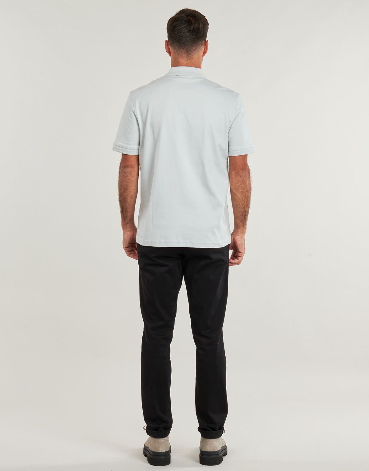 Polo Uomo BOSS Pe_Interlock Grigio