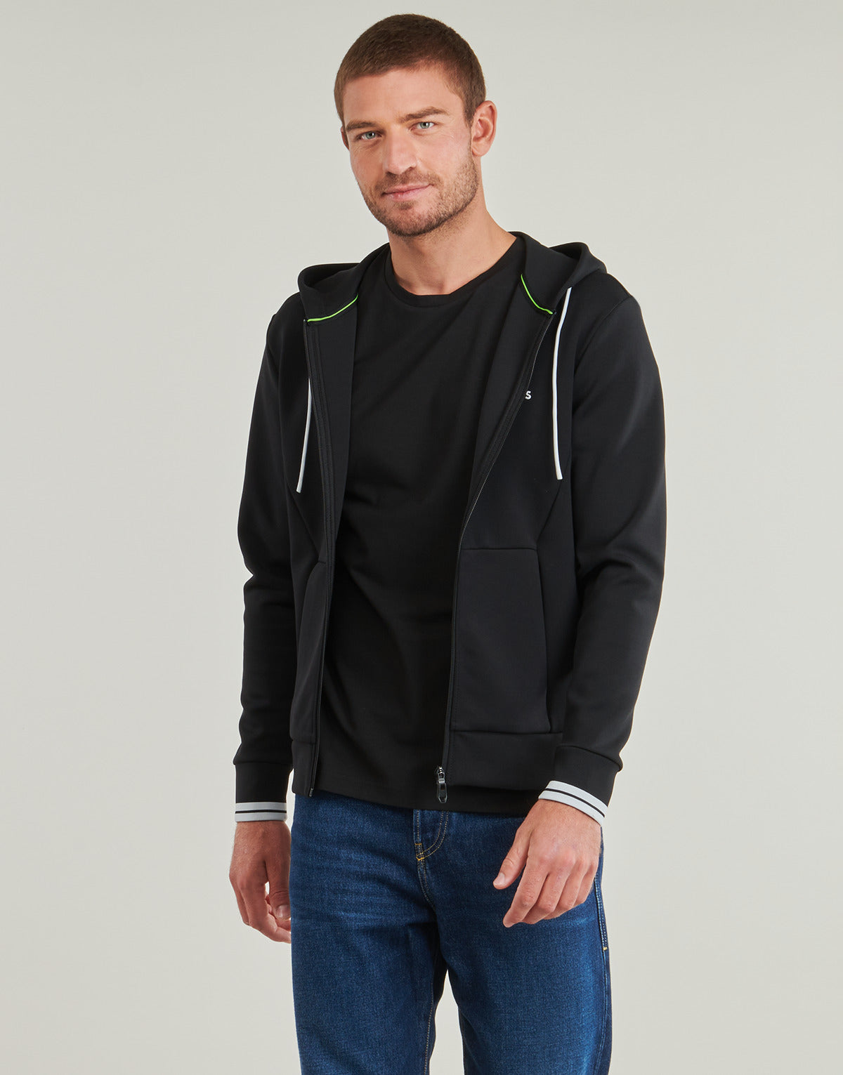 Felpa Uomo BOSS FZ Hoodie Zone