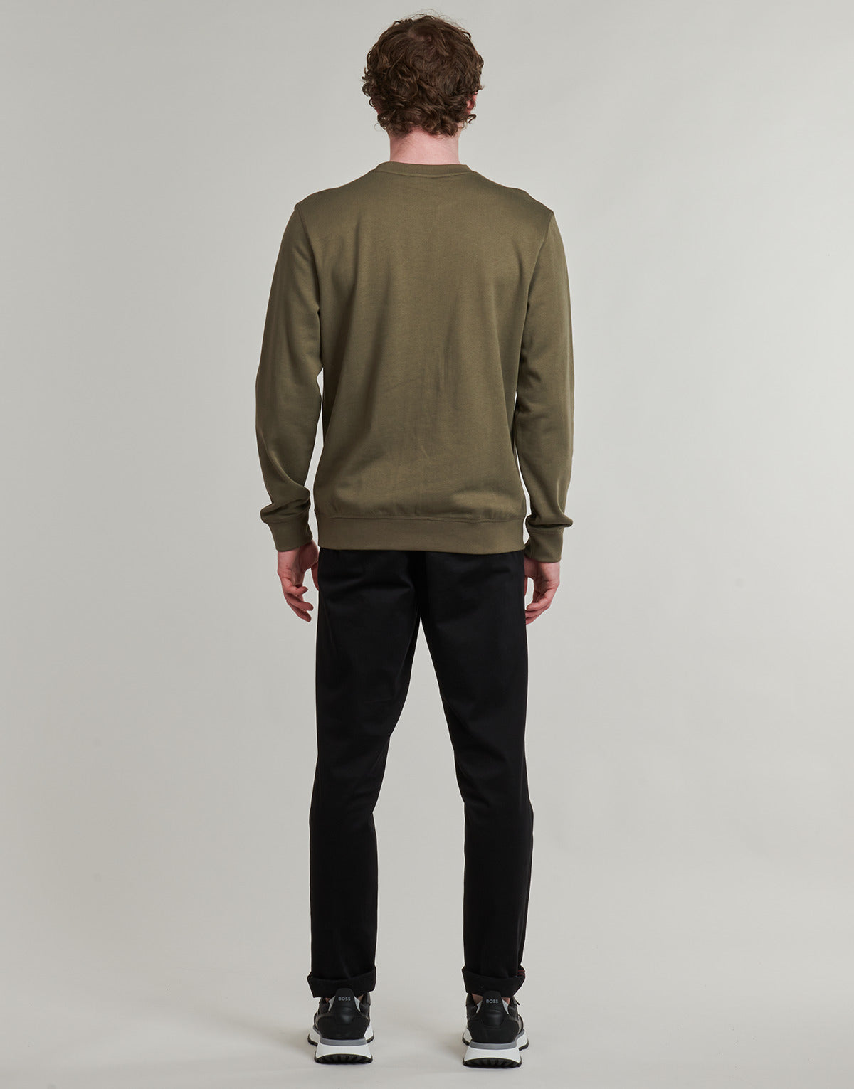 Felpa Uomo BOSS Westart Kaki