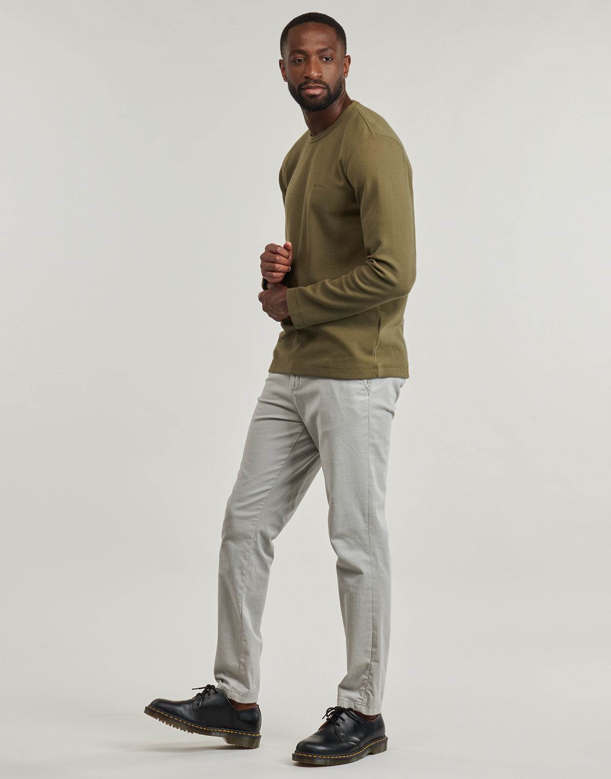 T-shirts a maniche lunghe Uomo BOSS Tempesto Kaki