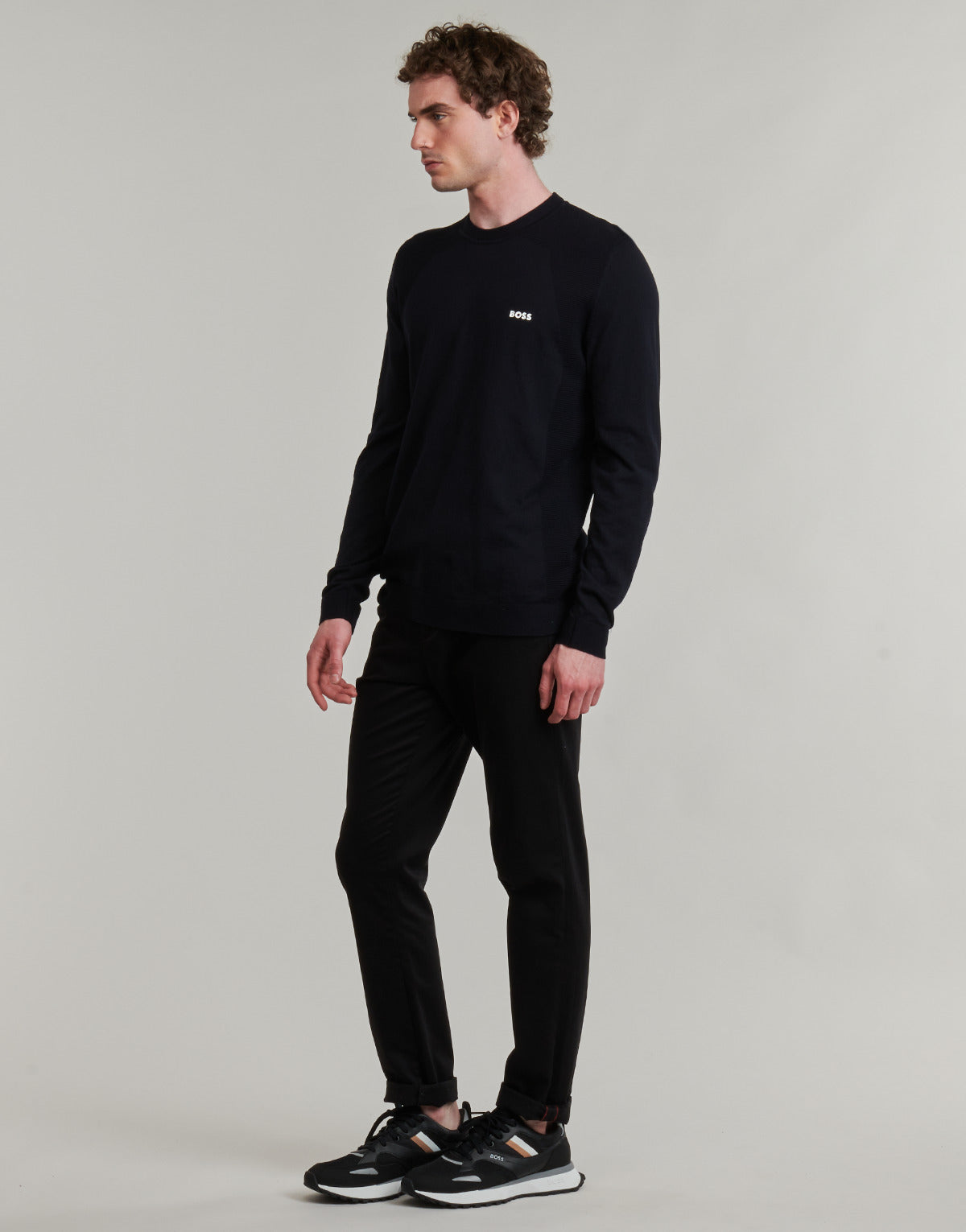 Maglione Uomo BOSS K_Momentum-Lite CN Marine