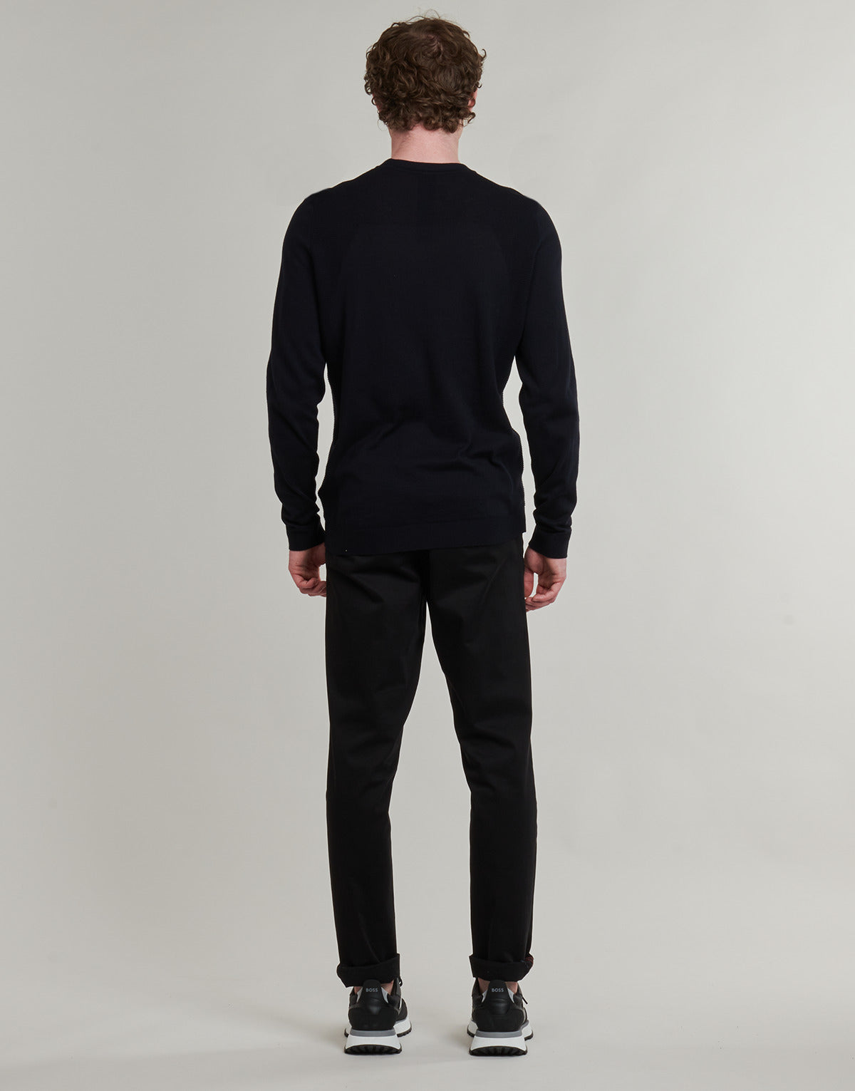 Maglione Uomo BOSS K_Momentum-Lite CN Marine