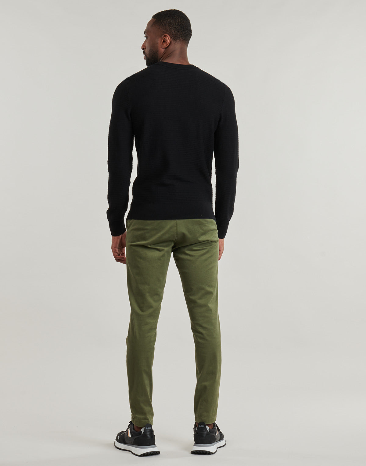 Maglione Uomo BOSS Anion_S Nero