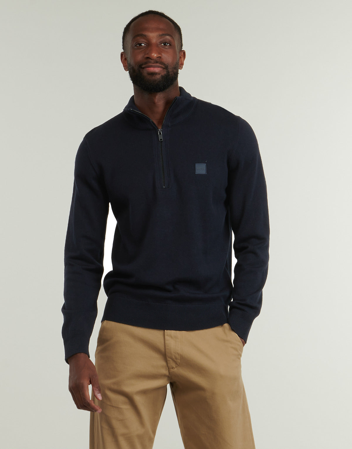 Maglione Uomo BOSS  Kanobix_S  Blu